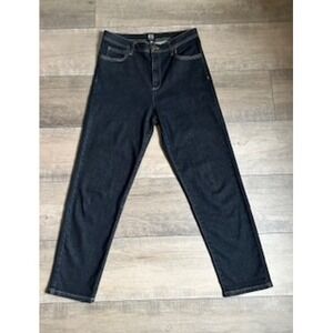 BDG Urban Outfitters High Rise Mom Jeans Dark Wash Straight Leg Womens Size 28